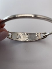 Pick (1)Mexico Silver Abalone Inlay Tension Cuff Bracelet-Black,Purple, or Pink