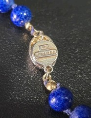 Les Bernard Czech Glass Knot Strand Necklace