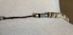 Vintage Cattle Horn Natural NATIVE Bib Necklace 23” Rustic Bohemian – AS IS