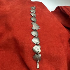 Antique WWII Sweetheart Sterling Silver Bracelet. Tested. 13.4 G.See pics.