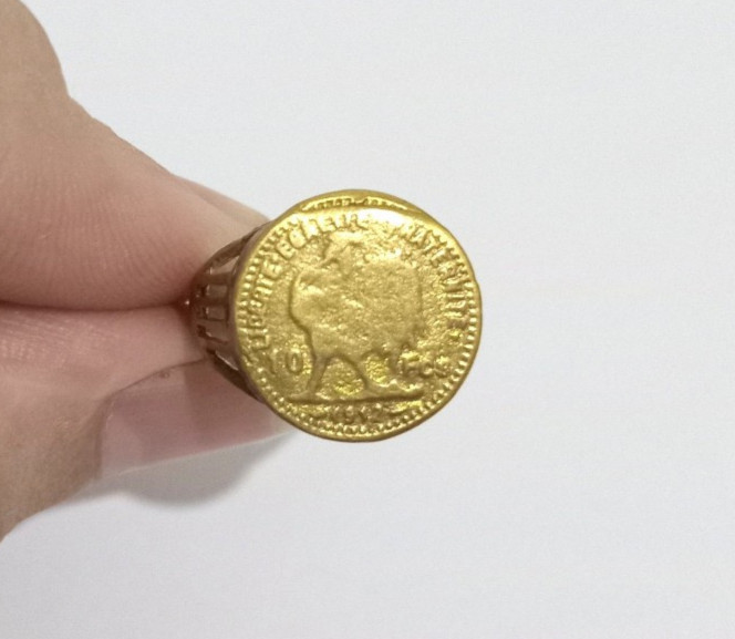 Vintage Ancient Bronze Antique Ring Rare Style Roman Old bronze Ring Extremely