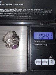 925 Sterling Silver Vintage Star Ruby Ring Handcrafted Size 6 US