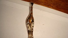 VINTAGE SIGNED LC LAUREN CONRAD ENAMEL GIRAFFE PIN BROOCH GOLD TONE ESTATE