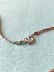 Vintage Clear Glass Rhinestone Choker Necklace 15 in Chain Silver Tone