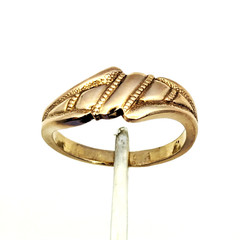 Vintage Luxury RING Silver 925 with Gilding -size: 9US (19mm) | Ukraine | #95