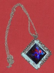 Antique Balkans Folklore necklace pendant silver ornate