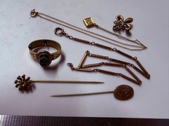Collection Lot Amazing Variety Antique Jewelry Brooch Pin Watch Chain – Y4