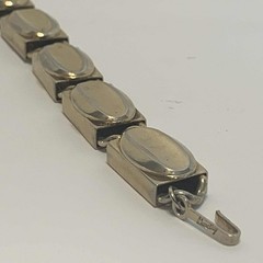 Vintage Barclay Necklace Metal Silver Tone Choker 16 inches Long