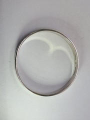 Vintage IC James Craig Handwrought STERLING Silver 925 BANGLE Bracelet Signed