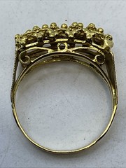 BEAUTIFUL Ring Solid 15K Yellow Gol$ Filigree VINTAGE HANDMADE 4.3gr. Size 6.75