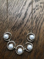 Monet Pearl Tower Necklace One Size Fits All