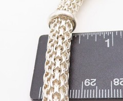 925 Sterling Silver Shiny Polished Hollow Round Link Chain Necklace NE1481