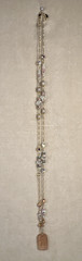 Vtg Kirks Folly Kissing Cherubs Pendant Necklace AB Rhinestones Retired 1990’s