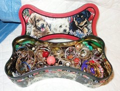 LARGE Vintage SINGLE EARRING LOT w TIN UNTESTED Mixed ASSORTMENT