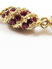 CAMROSE & KROSS JBK Jackie Kennedy Royal Egg Gold Tone/Rhinestone Bracelet w/COA