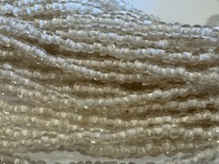 Vintage Multi-Strand Seed Bead Necklace Floral Clasp Clip-On Earring Set