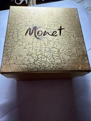 Monet pin brooch Frog rhinestones vintage unused 80’s Mint In Box