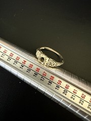 Antique Art Deco Victorian Filigree 18k Gold Ring Band No Stones Included