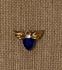 Vintage Lapel Pin Lot Of 9 Heart Mom Cherub Flower Basket Some Signed Avon