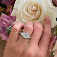 Vintage Platinum Engagement Ring 2.03CT.Natural Round Shape Diamond Circ 1950’s