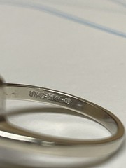 Schmitz Moore & Co. (SMCO) 10k Gold Ring, Blue-Violet Gemstone, Art Deco Era