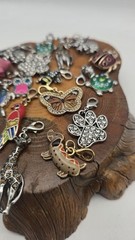 19- Animal,insect, Bird Charms – Parrot Elephant Giraffe Turtle Butterfly Dog ..