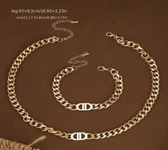 Luxury French Romantic Vintage Style Jewelry Set Elegant Zinc Alloy Necklace