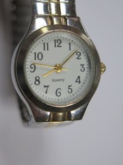 Wristwatch Watch Quartz WS21B PC21 White Face MZ Berger Japan Vintage NON runnin