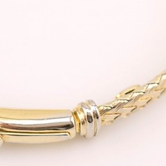 Dyadema Sterling Silver Gold Vermeil Mesh Braided Weave Basket 6.5″ In Bracelet