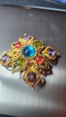 Joan Rivers Maltese Cross Brooch – Vintage