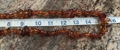 Vintage Natural Baltic Amber Chunk Necklace w/Inclusions 16” 74 Grams SALE!