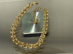 Mayamar Vintage Box Link Bracelet 7″ +1.5″ Extender Yellow Gold Plated MM-00781