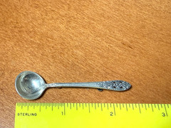Antique Fine Arts 925 Sterling Spoon Brooch 2 1/4 inches long