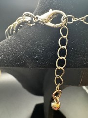 Chunky Silver Tone Twisted Curb Link Choker Necklace Adjustable 11″ Statement