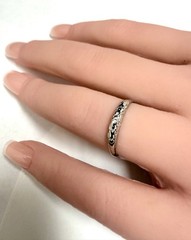 Vintage 14k White Gold Fliral Woman’s Ring Size 7
