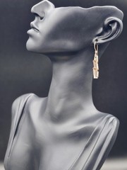 Modern Sterling Sculptural MCM Dangle Earrings Everyday Wear Earrings