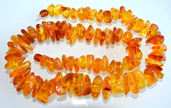 58gr RUSSIAN SOVIET BALTIC AMBER BEAD NECKLACE 琥珀 BRACELET STONE PENDANT EARRING