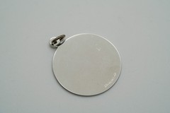 Vintage Sterling Silver Happy Anniversary Charm 2.7cm JB39