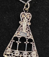 Vintage Yemeni Necklace Ethnic Chandelier Filigree Israeli Silver 925 Oriental
