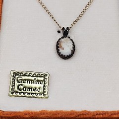 Marathon Fine Jewelry 12 KT Gold Filled Sterling Pendant Genuine Cameo