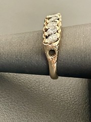 14KT Yellow Gold 0.60CTW Diamond Ring. Size 7 (B35)