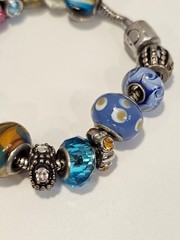 Persona sliding charm bracelet some sterling