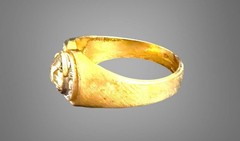 Vintage Uncas Mfg. Co. 1/20 12k GF Sparkling CZ Mens Ring Sz 11 Really Nice!
