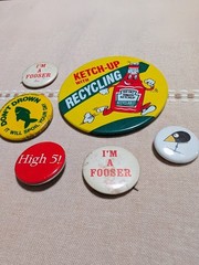 Vintage Advertising Novelty Button Lot Heinz Ketchup Recycling Fooser Pinbacks