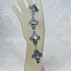 Antique Bracelet Peruzzi Renaissance Revival 800 Silver Gothic masterpiece Italy
