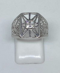 Vintage rings made of 925 silver, Size 7 . Weight 3.51 g.Jewelry from Ukraina