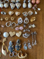 Big Clip-On Earrings Lot Vintage Modern All Wearable Jewelry Over 150 Pairs
