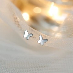 Screw back earrings Butterfly Studs Tragus/Cartilage/Helix Balls Silver Gold