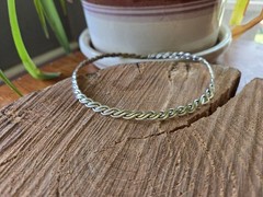 VTG Mexico 925 SS Braided Collar Cuff Necklace