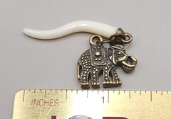 Vintage Style Elephant Charm Lot Pendant Necklace Boho Antique Bronze Silver 6pc